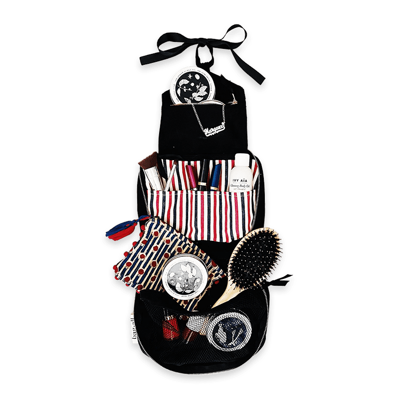 Kosmetiktasche zum Aufhängen, schwarz