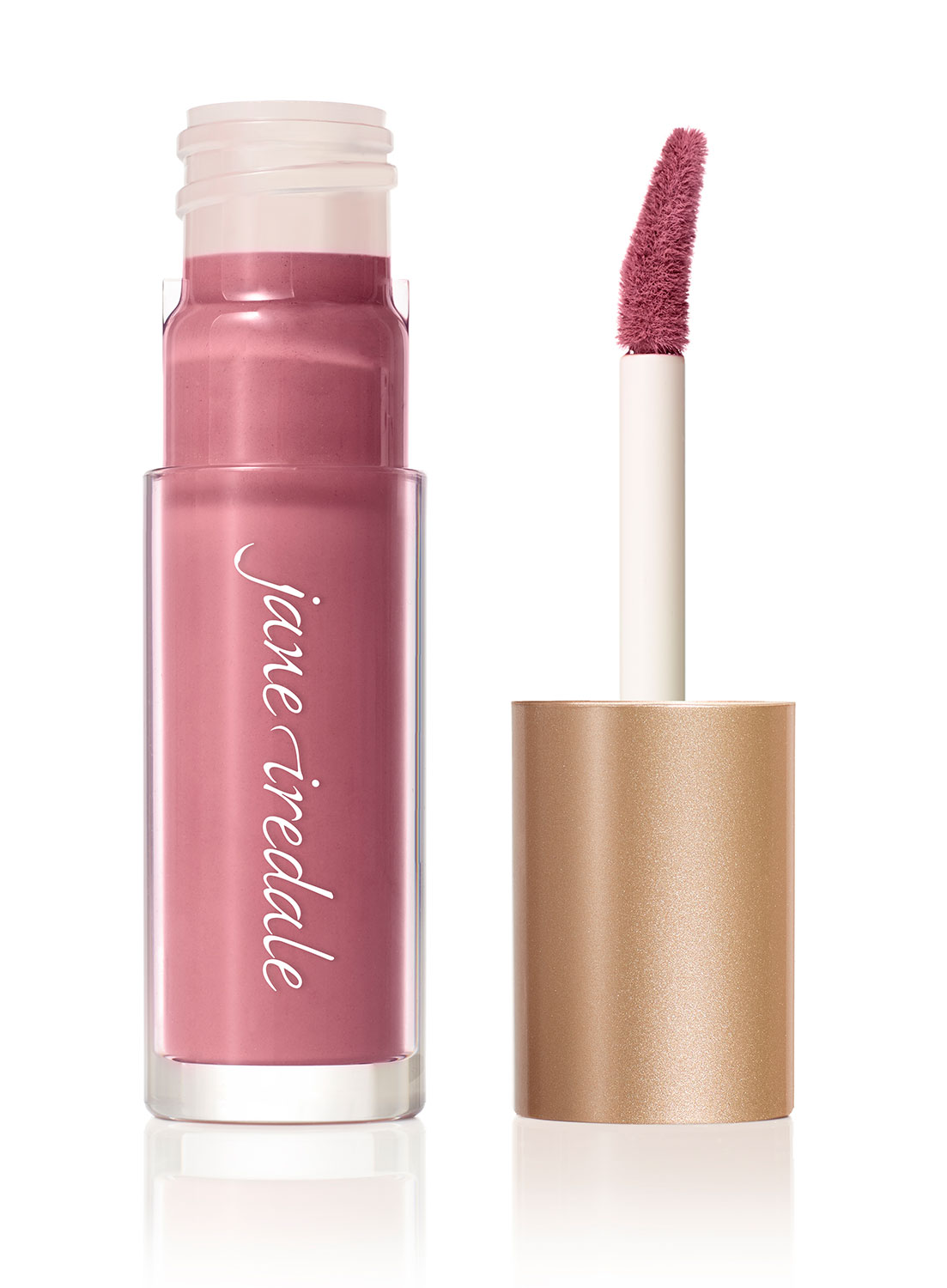 Jane Iredale Lip Stain in der Farbe Lovestruck, geöffnete Verpackung mit Applikator.