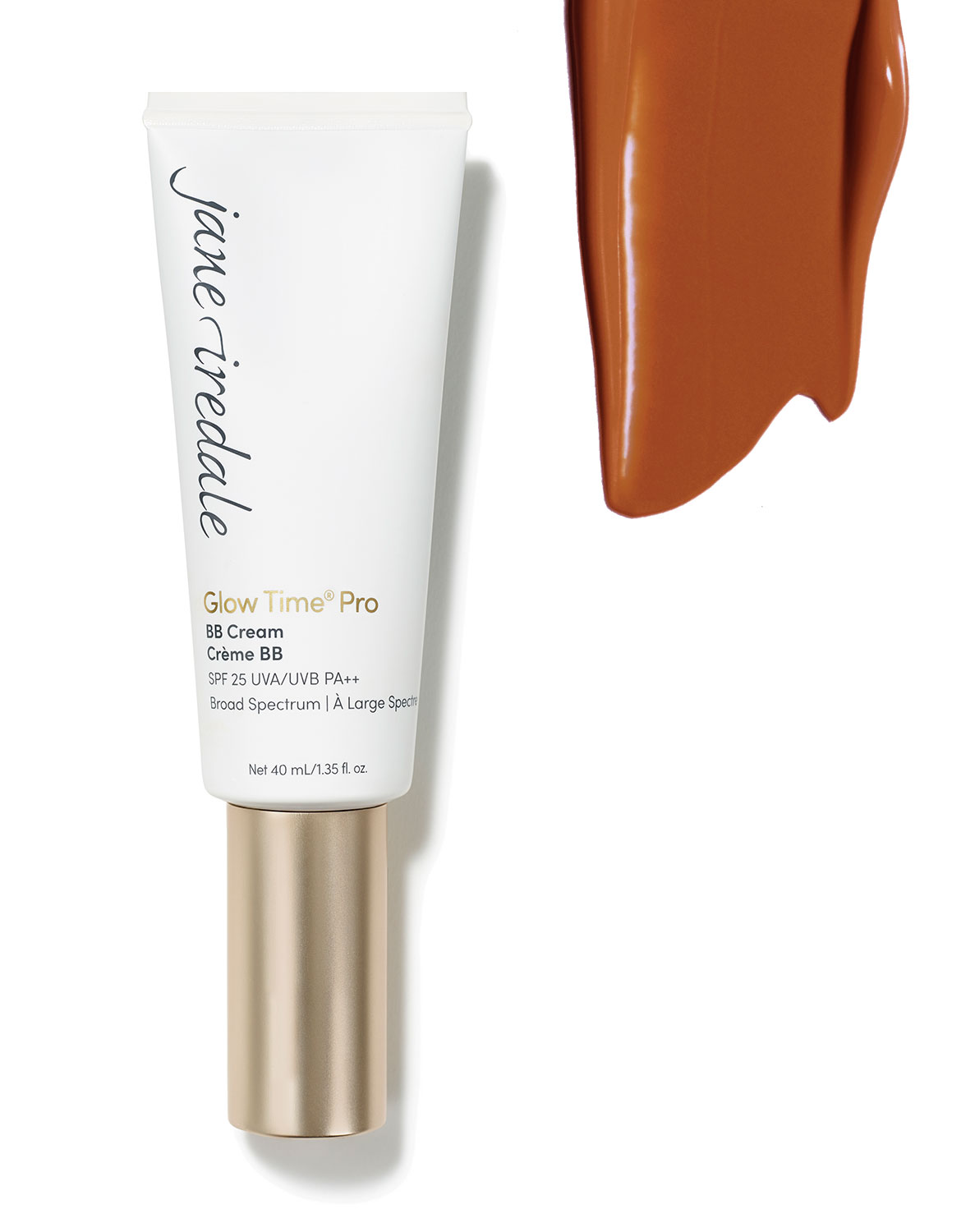 Jane Iredale Glow Time Pro BB Cream GT13, Tube und Farbprobe, SPF 25, 40 ml