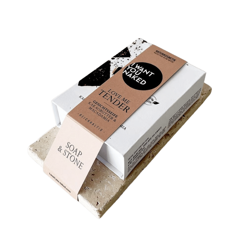 I want you naked SOAP & STONE Naked Stone mit Gesichtsseife LOVE ME TENDER