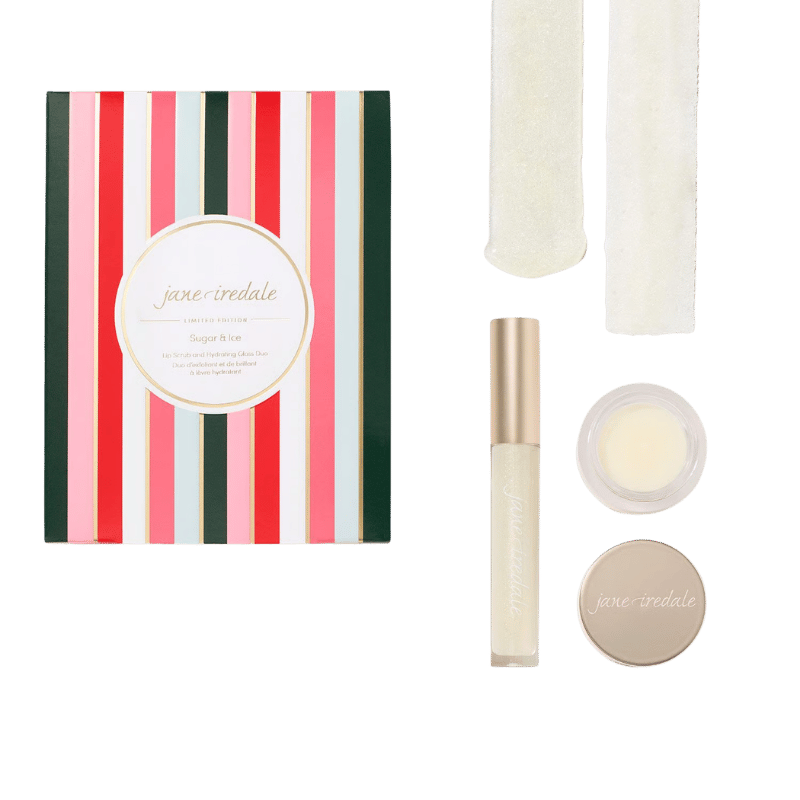 Jane Iredale Sugar & Ice Lip Scrub and Gloss Duo Limited Edition Lippenpflege Set