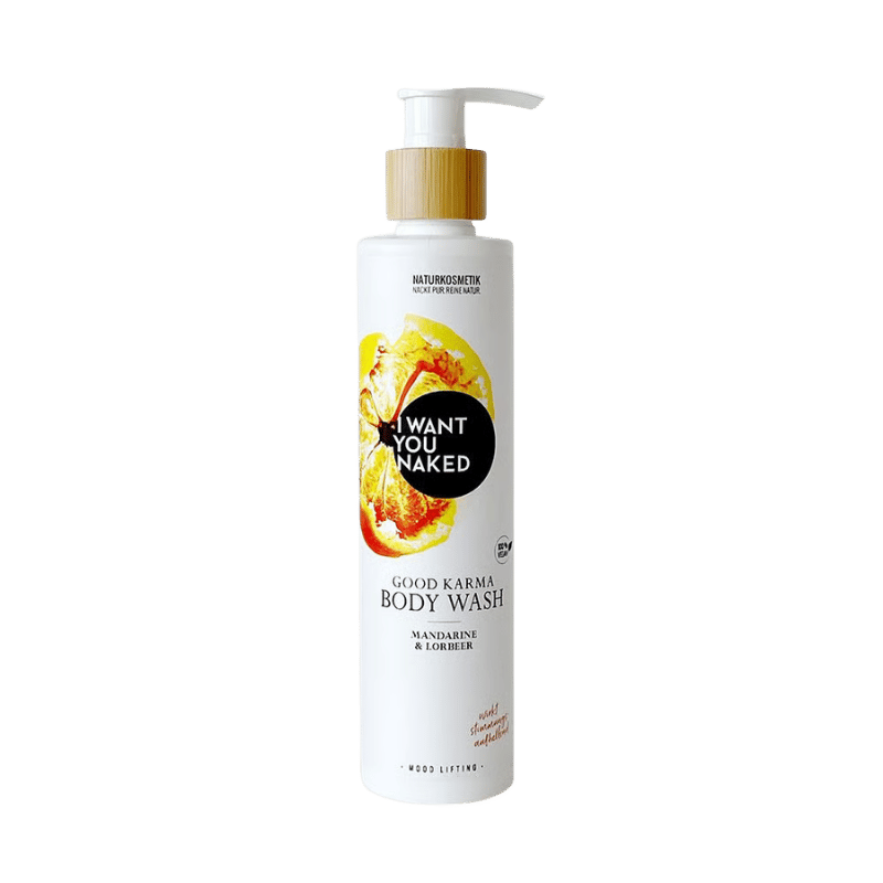 I want you naked GOOD KARMA Body Wash mit Mandarine & Lorbeer