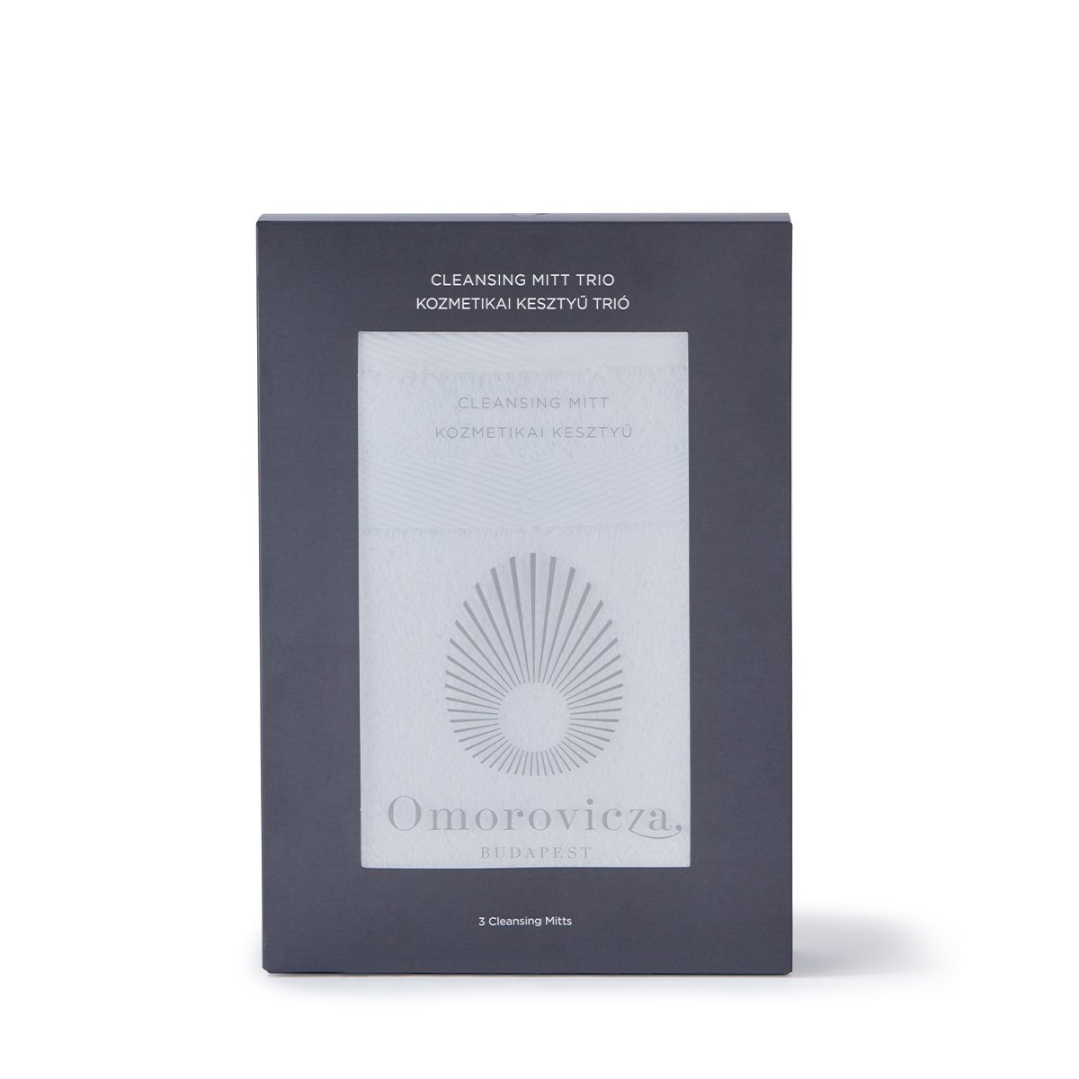 Cleansing-Mitt-Omoro OMOROVICZA Cleansing Face Mitt Trio white Reinigungshandschuh