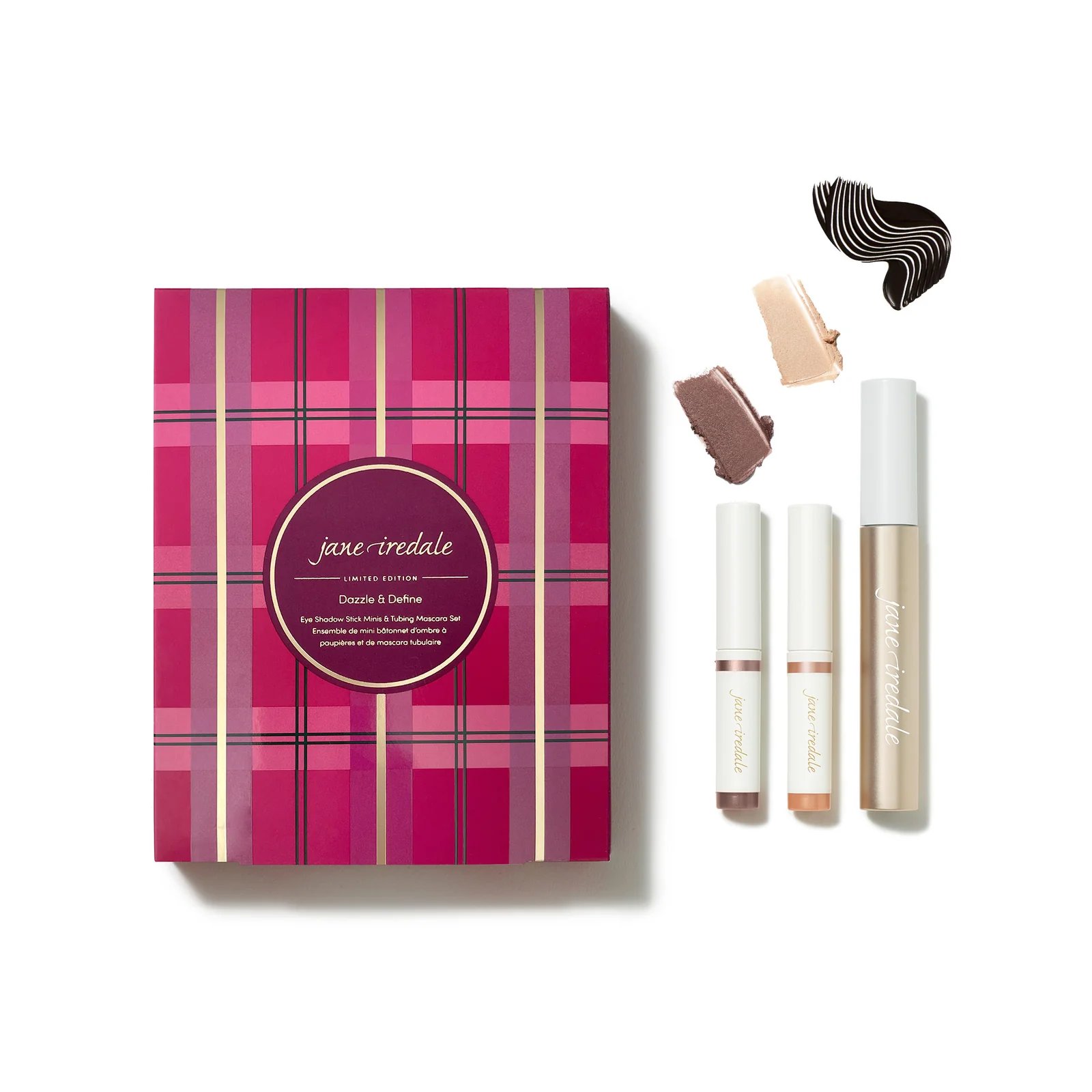 Jane Iredale Mineral Make-up Dazzle & Define Eye Shadow Stick Mini & Tubing Mascara Set - Limited Ed
