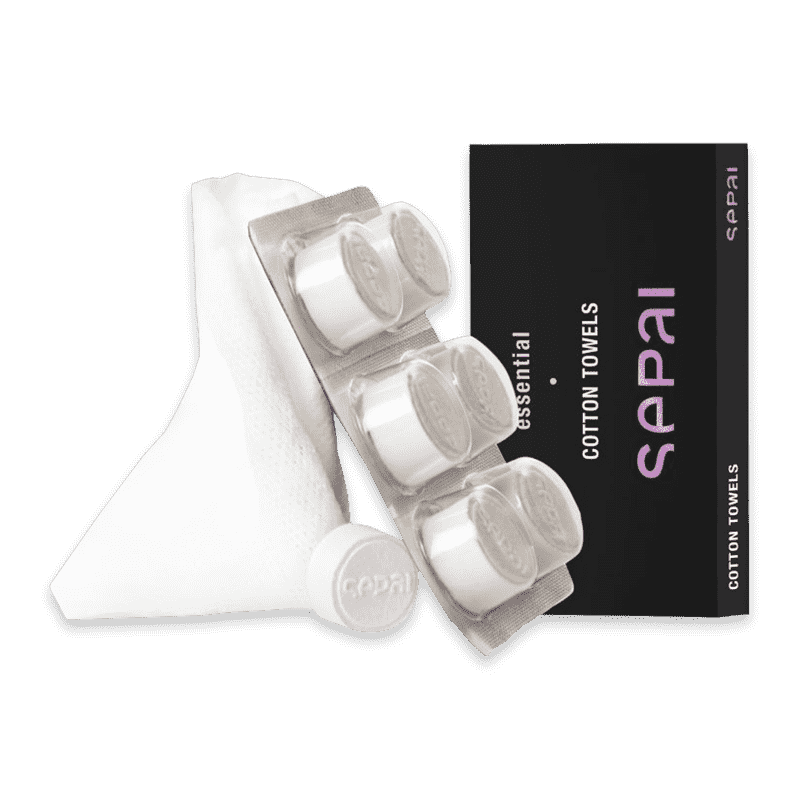 SEPAI Cotton Towel 8Stck. Abschminktücher