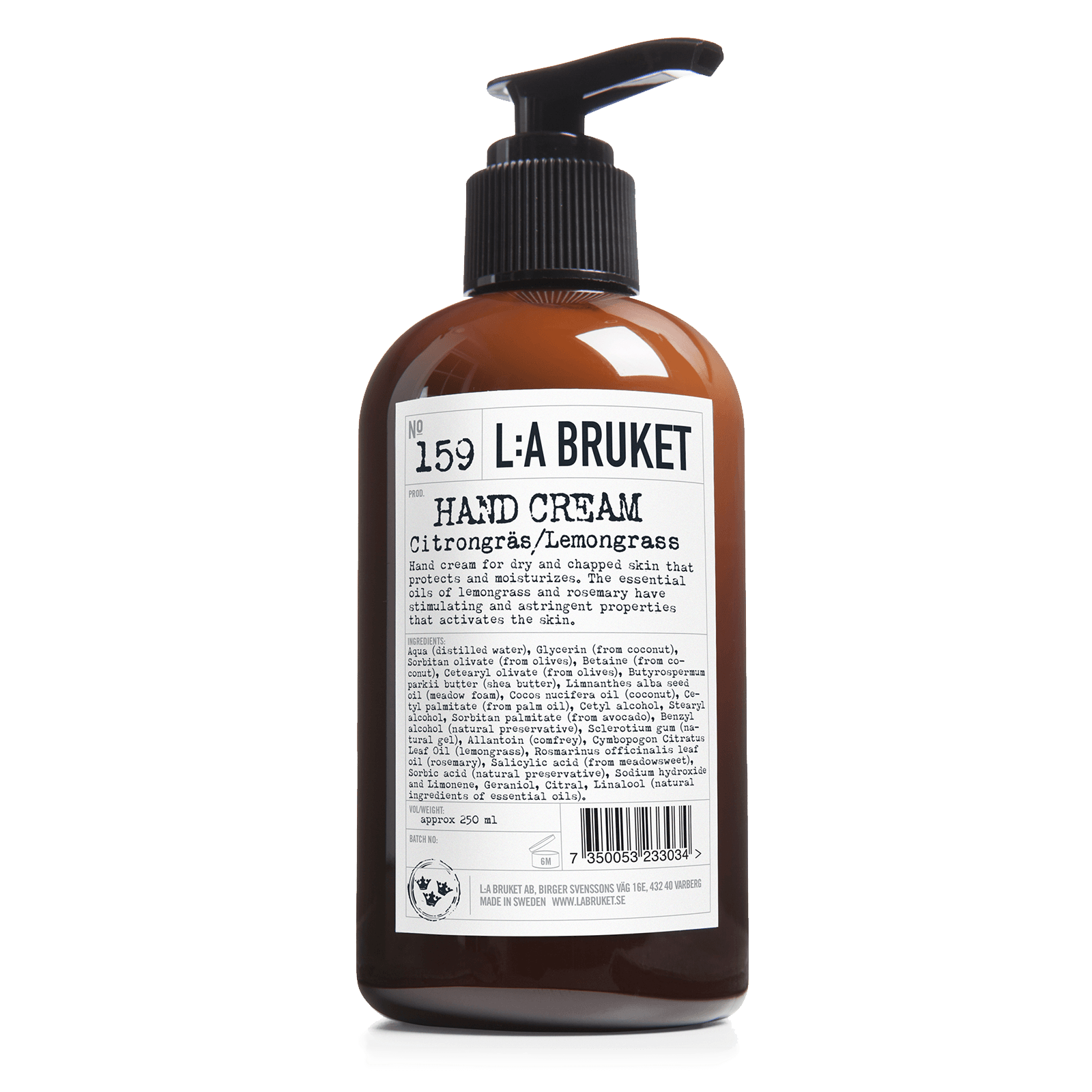 L:A BRUKET No. 159 NEW Hand Cream Lemongrass 30ml