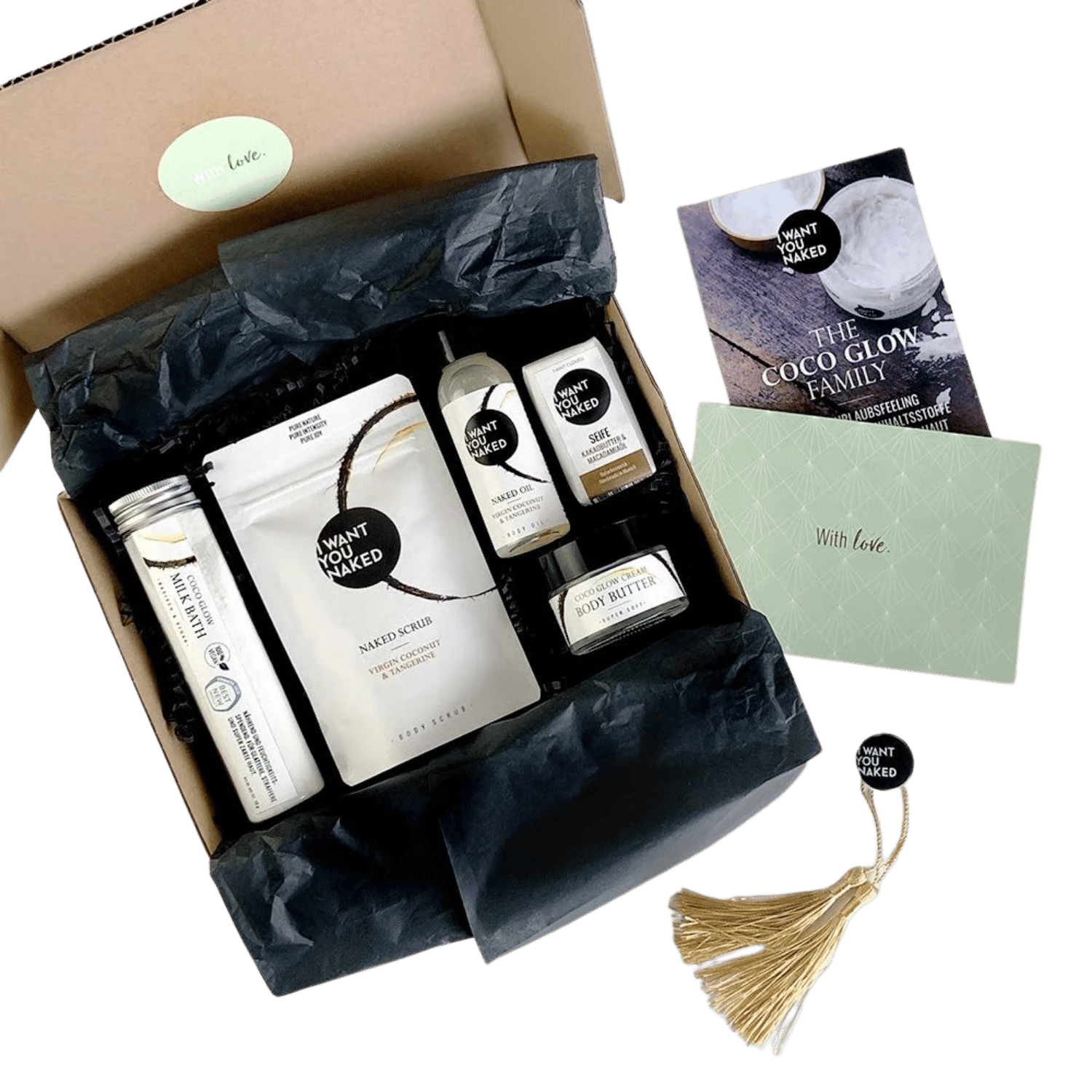 I want you naked FANTASTIC FIVE Coco Glow Box mit 5 Mini Größen