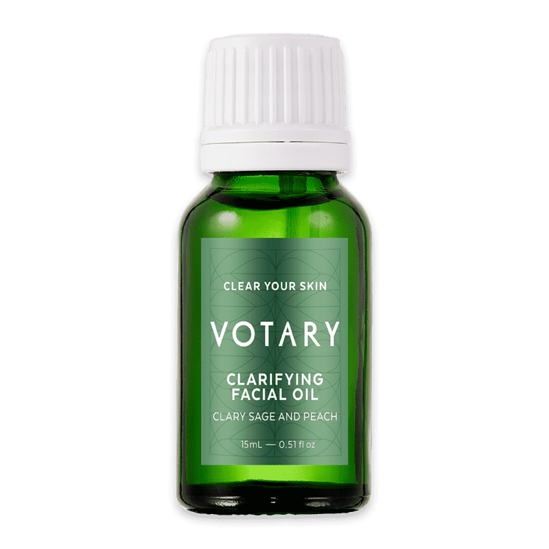 VOTARY Clarifying Facial Oil- Clary Sage & Peach