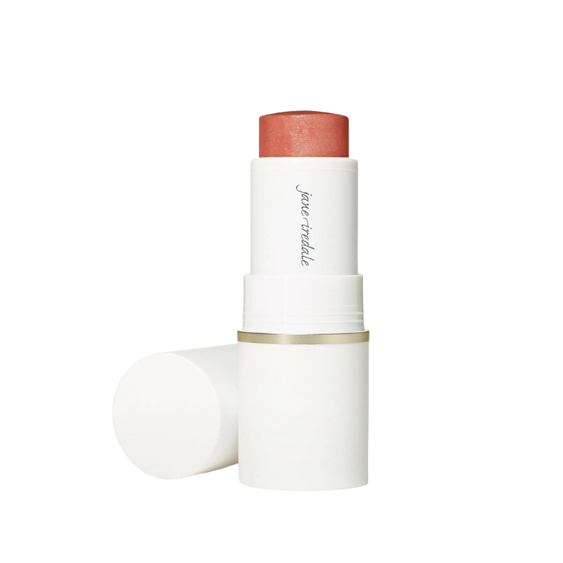 Glow Time Blush Stick in der Farbe Enchanted, geöffnet mit abgenommenem Deckel.