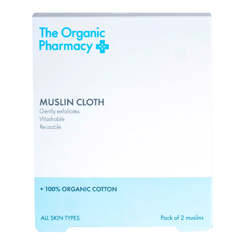 Organic Pharmacy Organic Muslin Cloth 2er Pack Reinigungstücher