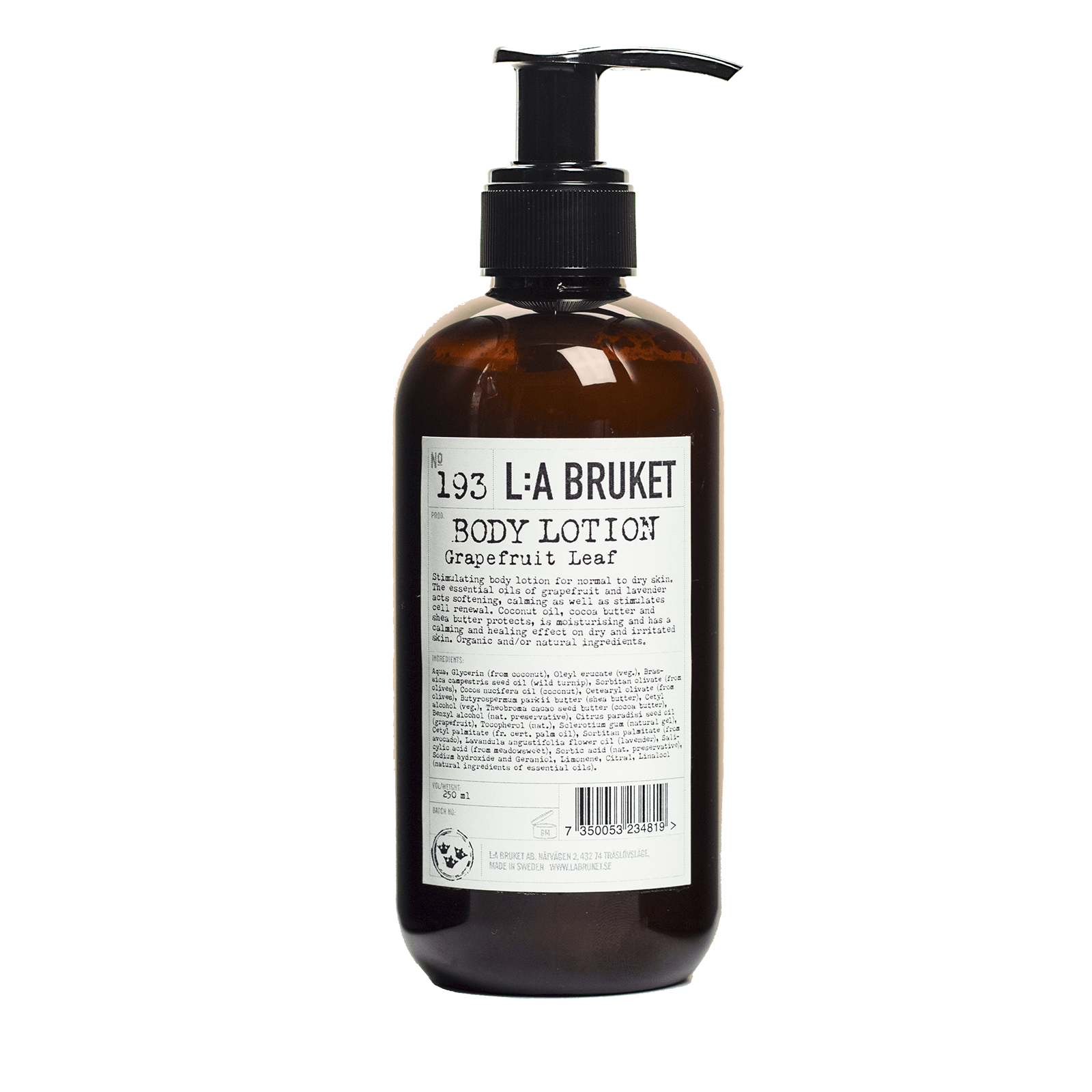 L:A BRUKET No. 193 NEW Body Lotion Grapefruit Leaf