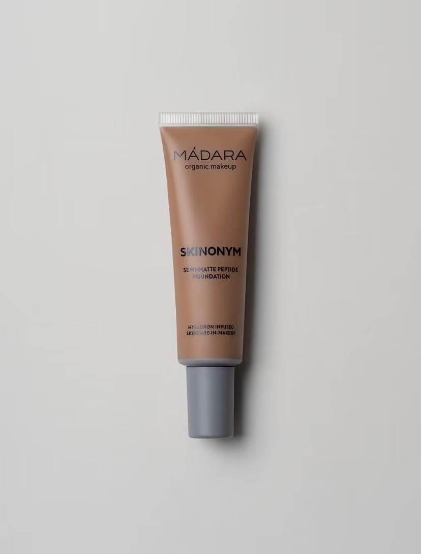MADARA Organic Skincare SKINONYM Semi-Matte Peptide Foundation, #65 WARM TAN