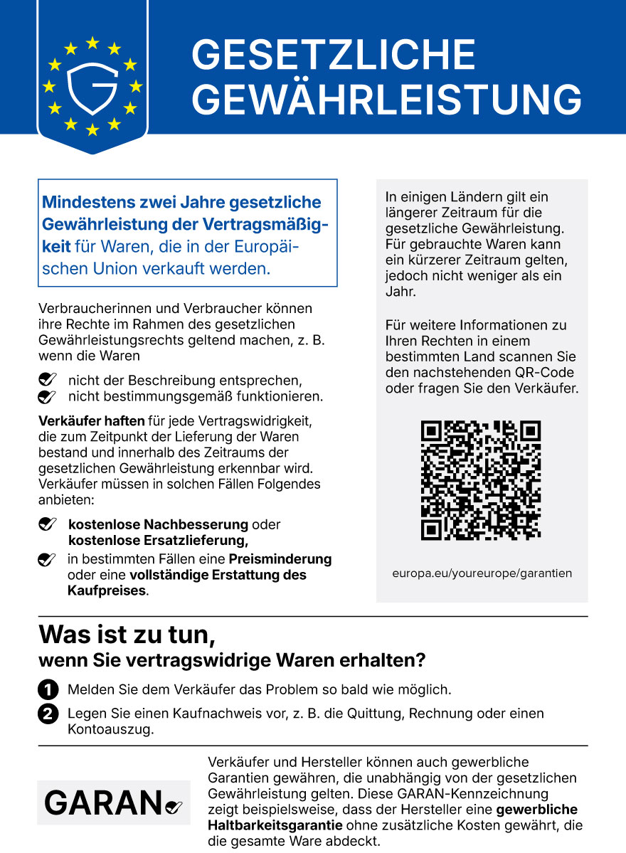 Deine gesetzlichen Gewährleistungsrechte