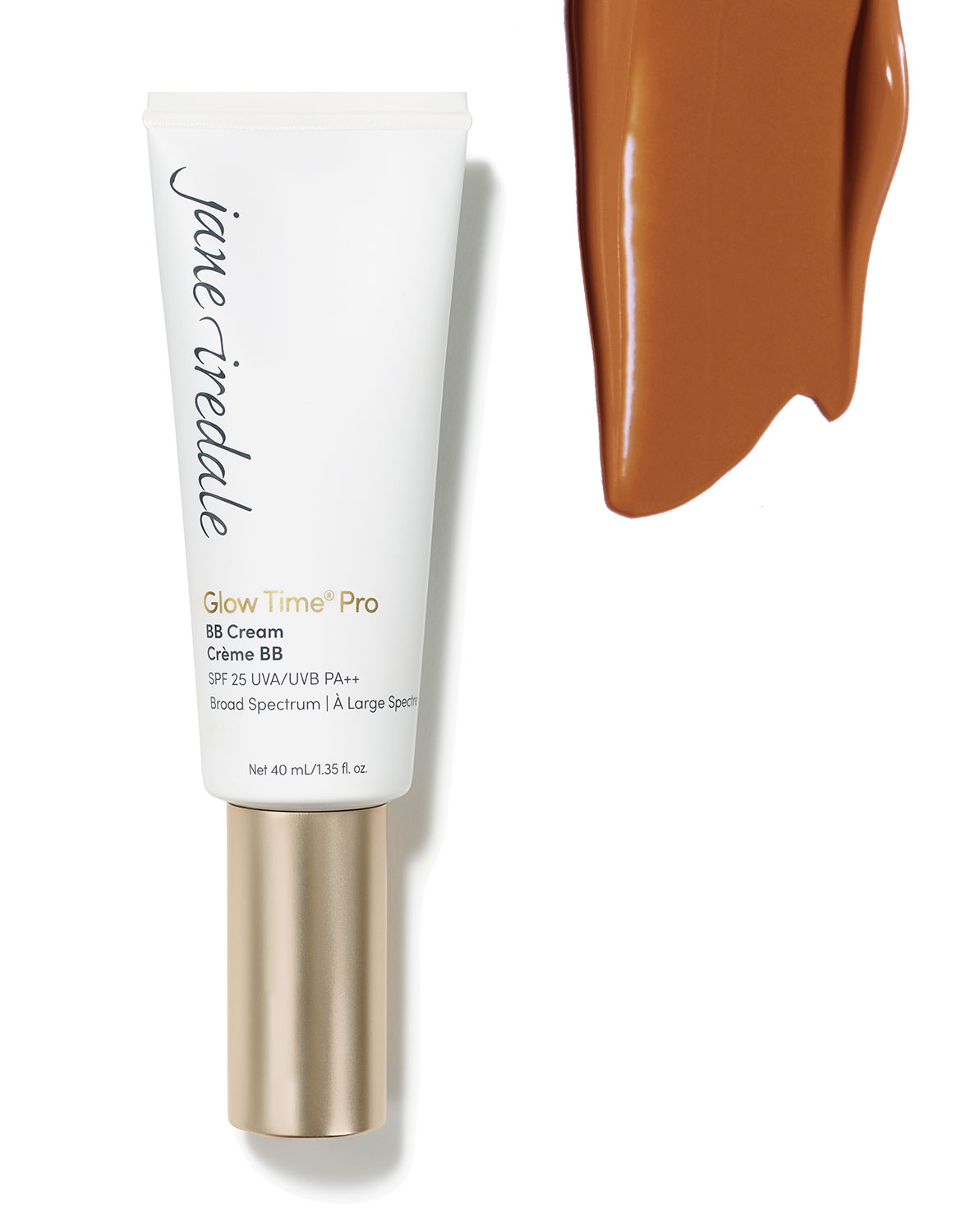 Jane Iredale Glow Time Pro BB Cream GT14, Tube und Farbprobe, SPF 25, 40 ml