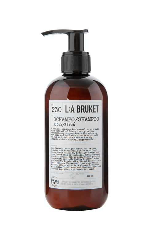 L:A BRUKET No. 230 Shampoo Birch Reisegröße