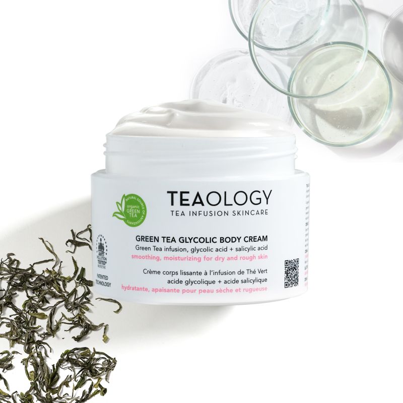 TEAOLOGY Green Tea Glycolic Body Cream