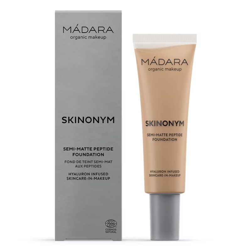 MADARA Organic Skincare SKINONYM Semi-Matte Peptide Foundation, #55 CLAY