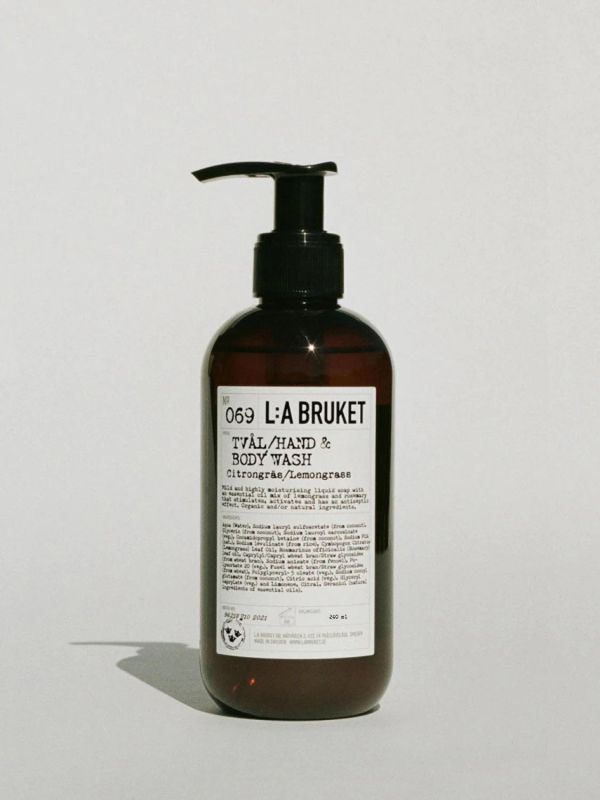 L:A BRUKET No. 069 Hand & Body Wash Lemongrass Reisegröße