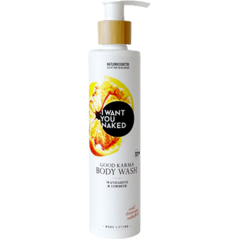 I want you naked GOOD KARMA Body Wash mit Mandarine & Lorbeer