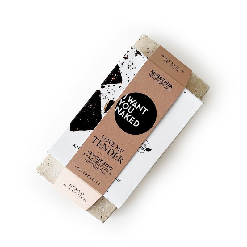 I want you naked SOAP & STONE Naked Stone mit Gesichtsseife LOVE ME TENDER