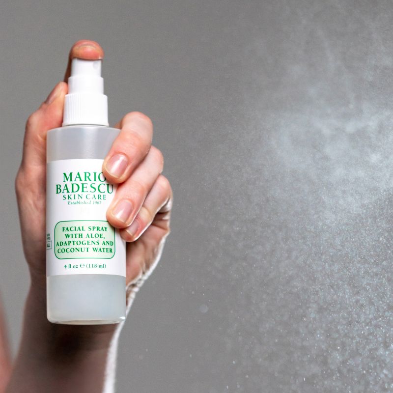 Mario Badescu Skincare Facial Spray mit Aloe, Adaptogens & Coconut Water Travel Size