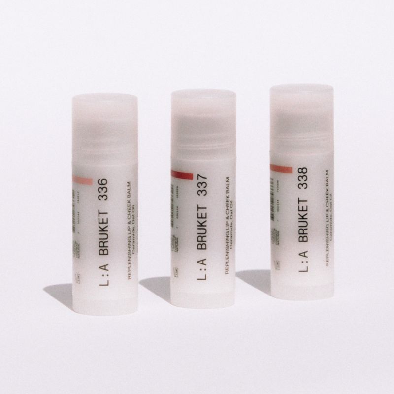 L:A Bruket No. 336 REPLENISHING LIP & CHEEK BALM Pink Currant Berry 14G CosmosNat