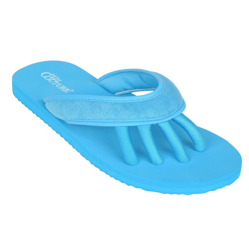 Pedi Couture Pediküre Sandale SPA Terry Turquoise