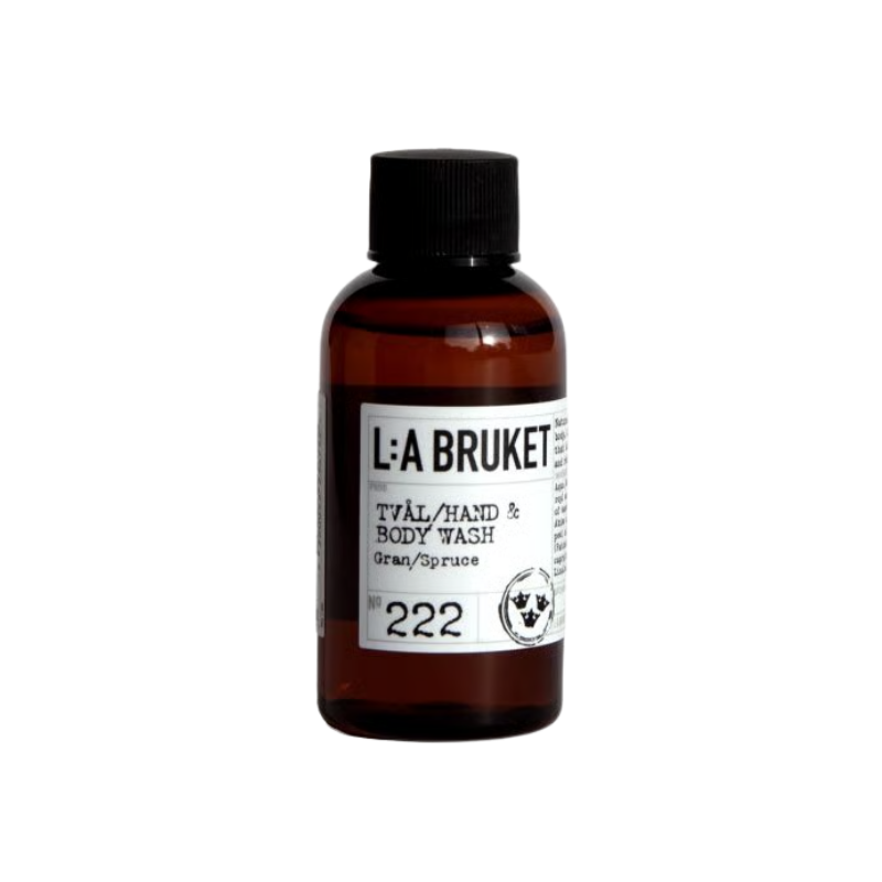 L:A BRUKET No. 222 Hand & Body Wash Spruce Reisegröße