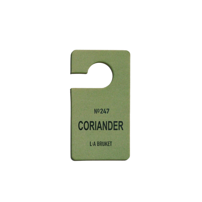 L:A BRUKET No. 247 Fragrance Tag Coriander Duftanhänger