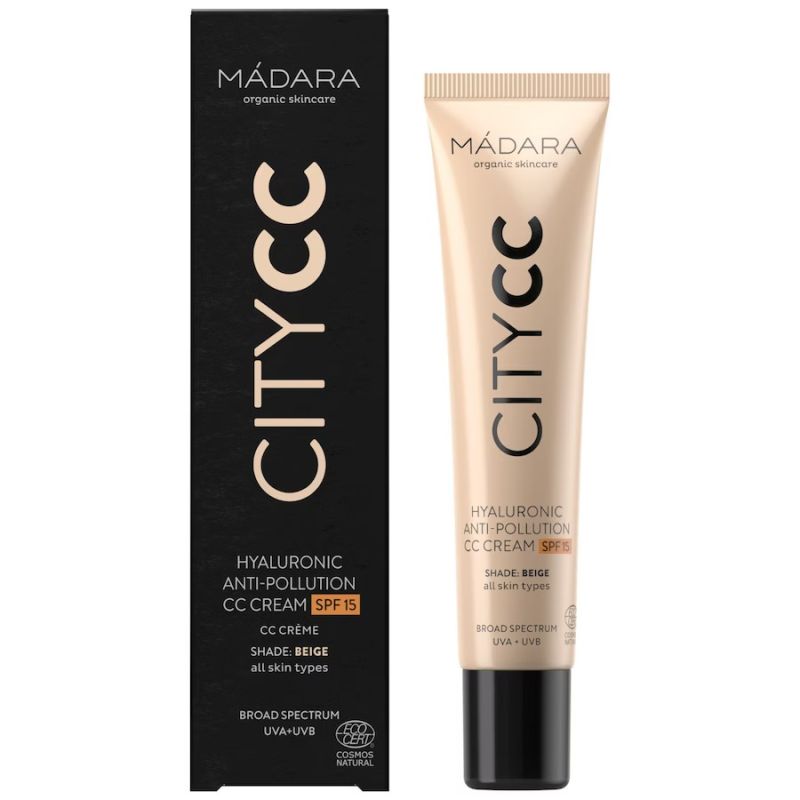 MADARA Organic Skincare CITY CC Hyaluronic Anti-pollution CC cream SPF15 - BEIGE