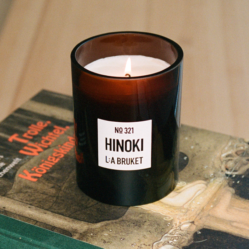 L:A BRUKET No. 255 Scented Candle Hinoki 50g Duftkerze
