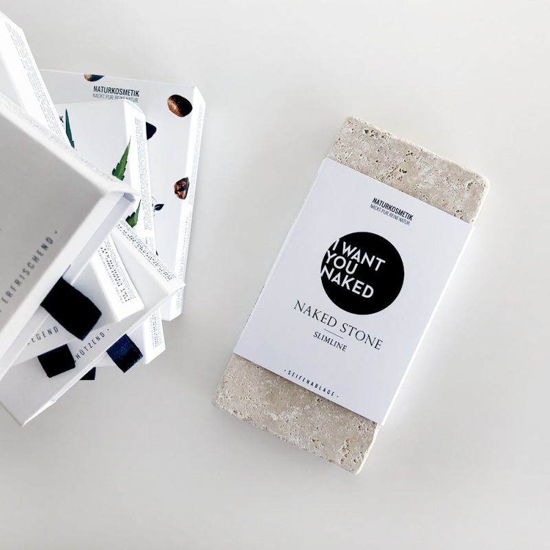 I want you naked SOAP & STONE Naked Stone mit Duschseife BUT FIRST COFFEE