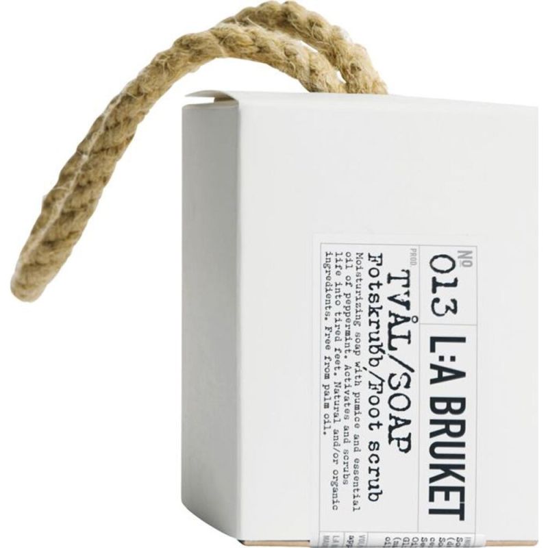 L:A BRUKET No. 013 Rope Soap Foot Scrub Peppermint