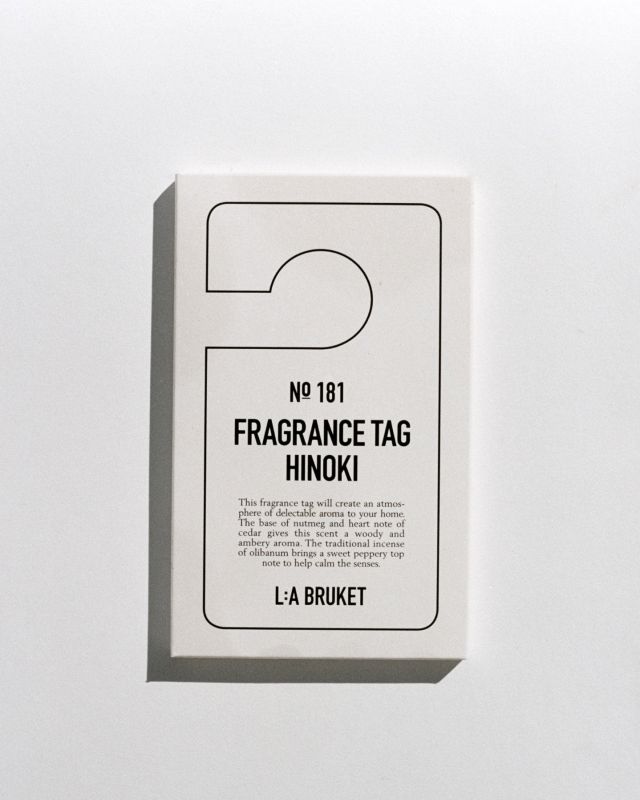 L:A BRUKET No. 181 Fragrance Tag Hinoki Duftanhänger