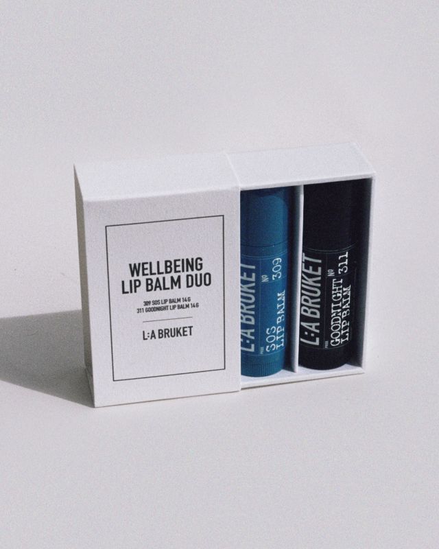L:A BRUKET Wellbeing Lip Balm Duo Lippenbalsam