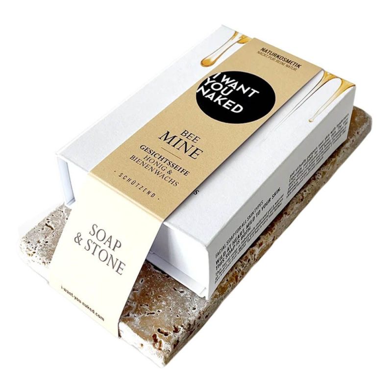 I want you naked SOAP & STONE Naked Stone mit Gesichtsseife BEE MINE