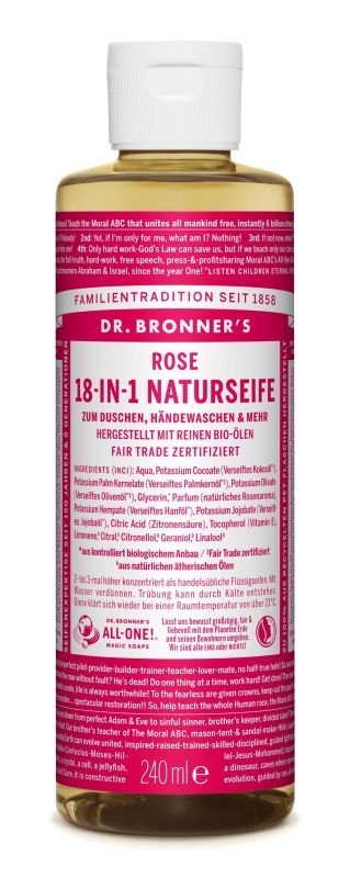 Dr. Bronner's 18 in 1 Bio Naturseife Rose