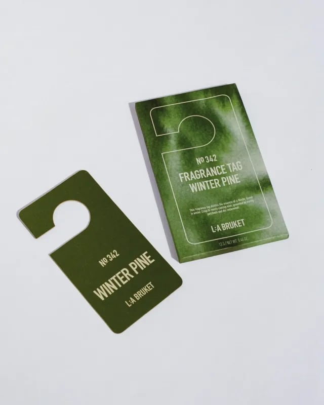 L:A BRUKET No. 342 Fragrance Tag Winter Pine - Duftanhänger ltd. Edition