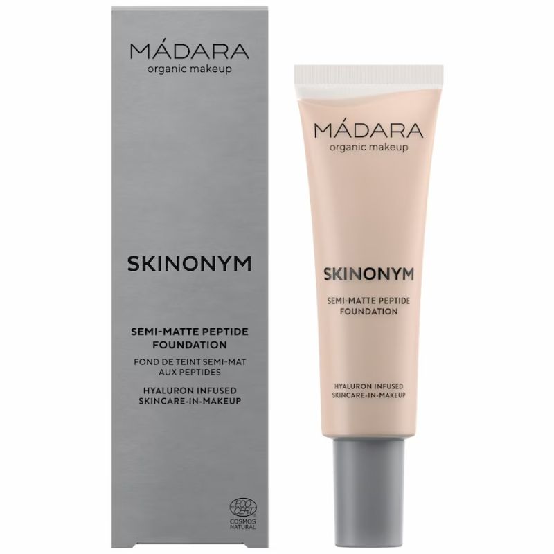 MADARA Organic Skincare SKINONYM Semi-Matte Peptide Foundation, #20 IVORY