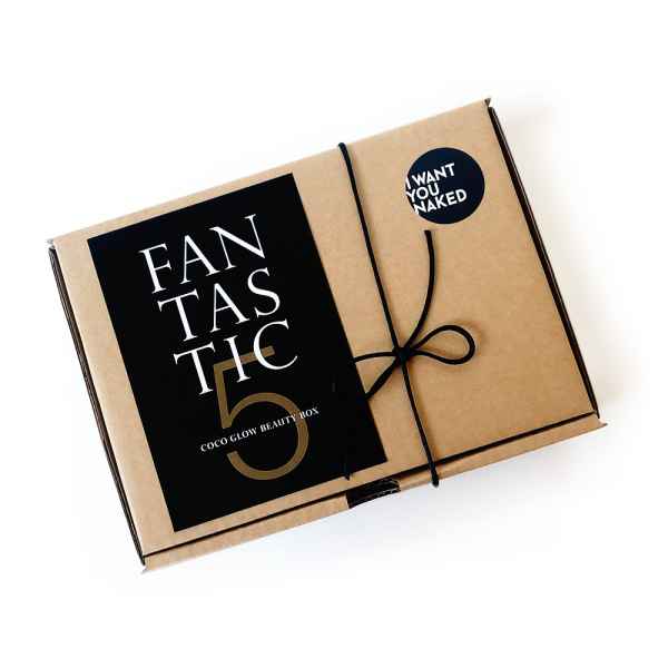 I want you naked FANTASTIC FIVE Coco Glow Box mit 5 Mini Größen
