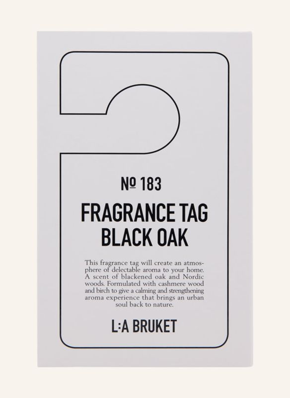 L:A BRUKET No. 183 Fragrance Tag Black Oak Duftanhänger