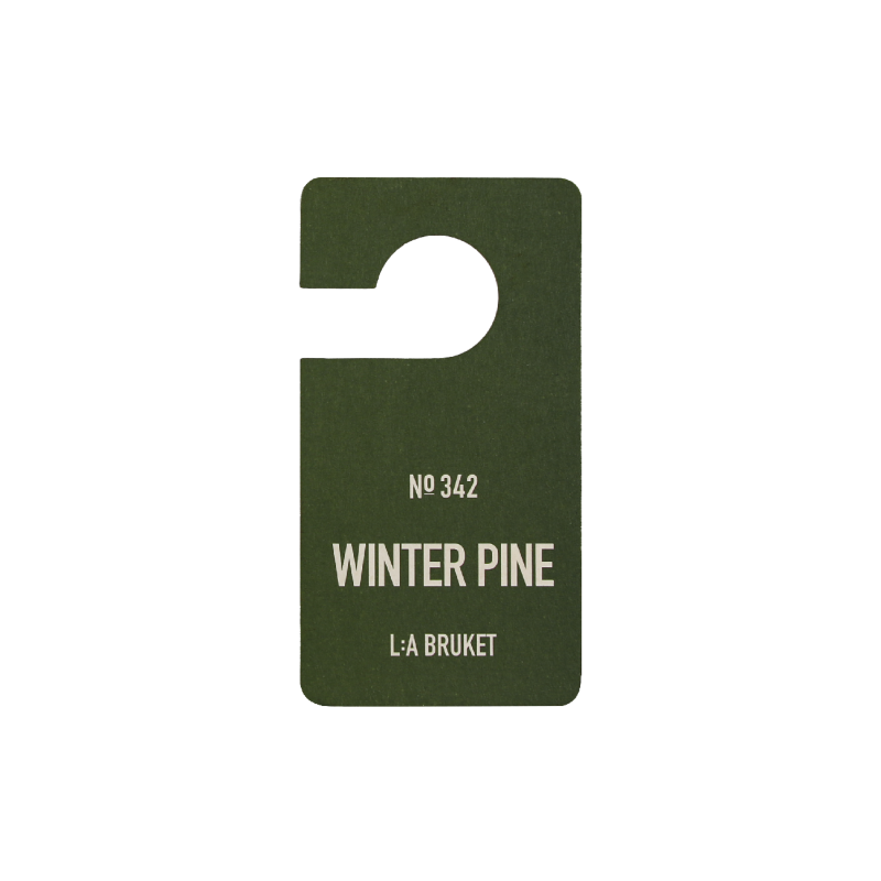 L:A BRUKET No. 342 Fragrance Tag Winter Pine - Duftanhänger ltd. Edition