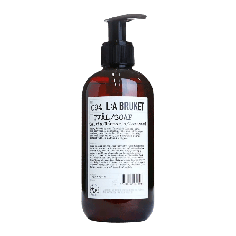 L:A BRUKET No. 094 Hand & Body Wash Sage/Rosemary/Lavender Reisegröße
